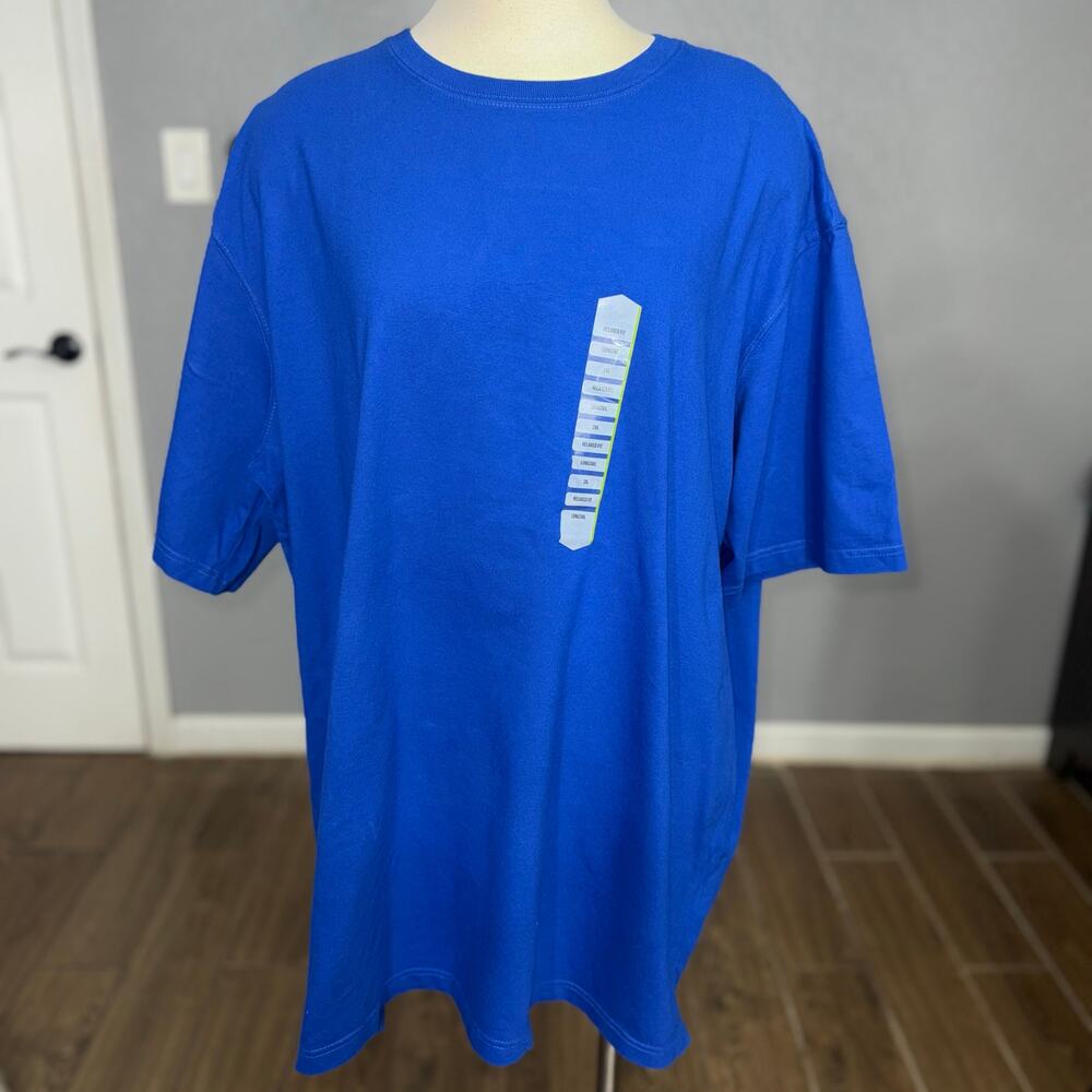 Duluth Trading Mens Longtail T Relaxed Fit Short Sleeve T-Shirt, Blue, 2XL